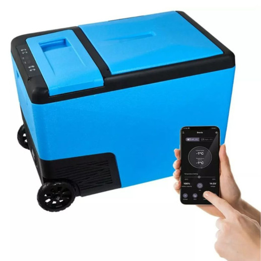 Портативный холодильник Brevia 38л, двухкамерный (22330)