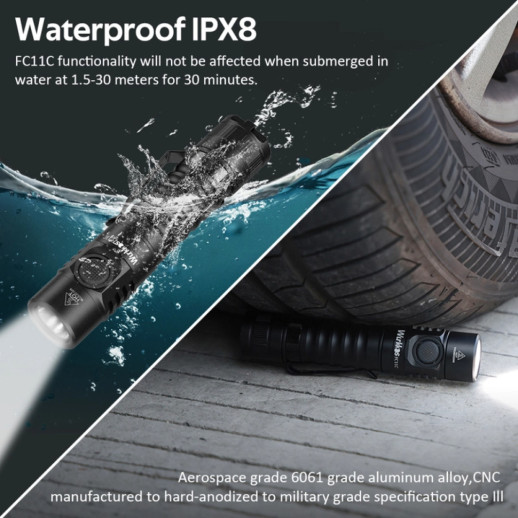 Фонарь Wurkkos FC11C 1200lm Зеленый