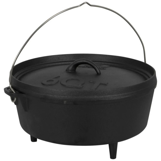 Котел с крышкой Bo-Camp Dutch Oven Cast Iron 31 cm/5 L Black (2122410)