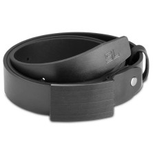 Ремень мужской кожаный Semi Line Black (P8233-0 M)