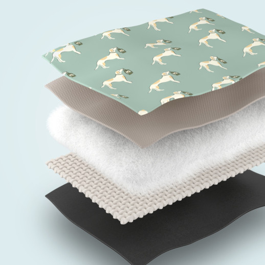 Коврик для пикника Naturehike CNK2350WS010 210*240 см, голубой с принтом