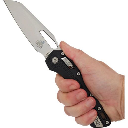 Нож Microtech MSI Tri-Grip 30th Anniversary Polymer Black Stonewash Standard black