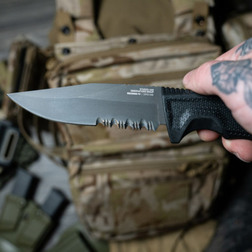 Нож SOG Recondo FX, Black/Partially Serrated (SOG 17-22-02-57)