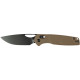 Нож CJRB Acacia Black Blade, brown