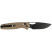 Нож CJRB Acacia Black Blade, brown