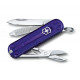 Нож-брелок Victorinox Classic SD Transparent Colors Persian Indigo (0.6223.T29G) 7 функций, 58 мм, Gift Box