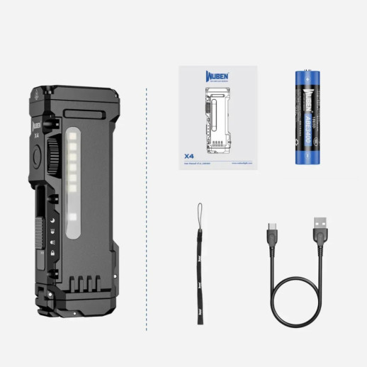 Фонарь Wuben X4, черный