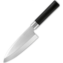 Нож кухонный Kanetsugu Japanese Hocho Deba 180mm Black plastic handle (4015)