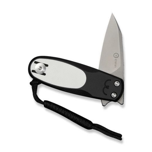 Нож складной карманный Civivi Purr, (4.65 см) Nitro-V / G10 черный/белый
