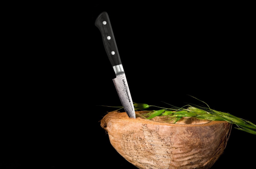 Нож кухонный Samura Tamahagane овощной, 90 мм, ST-0010