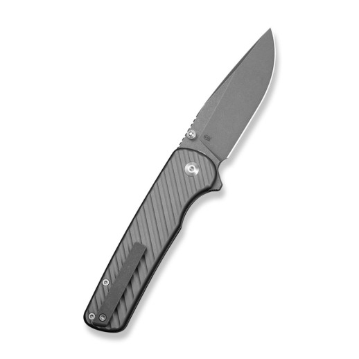 Нож складной туристический Civivi Iron Tide (8.2 см) 14C28N / Aluminum серый