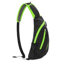 Рюкзак-сумка Naturehike Chest Bag 6 л black&green NH23X008-K