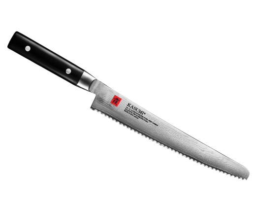 Нож кухонный Kasumi Damascus Bread Knife, 260 mm