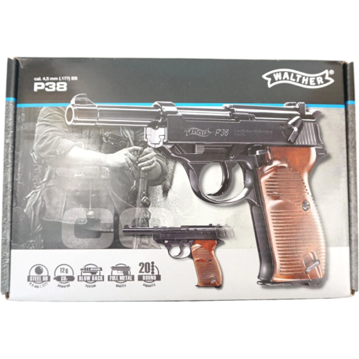Пневматический пистолет Umarex Walther P38 Blowback кал.4,5мм (5.8089)