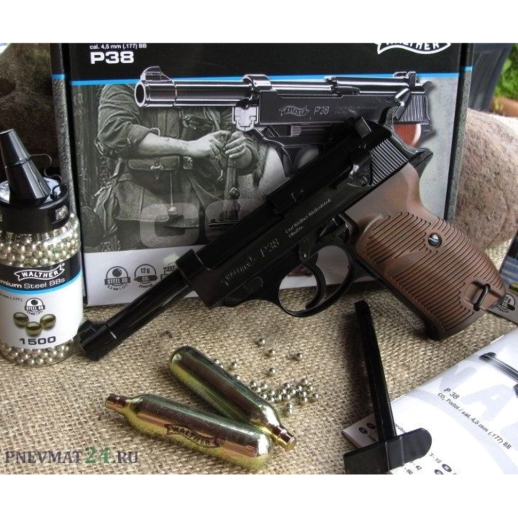 Пневматический пистолет Umarex Walther P38 Blowback кал.4,5мм (5.8089)