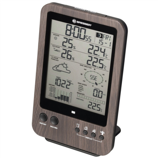 Метеостанция Bresser Weather Center 5-in-1 WTW ,коричневая, (7002512)