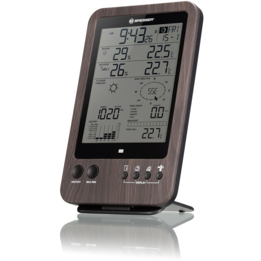 Метеостанция Bresser Weather Center 5-in-1 WTW ,коричневая, (7002512)