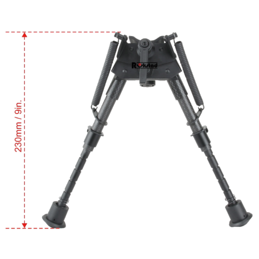 Сошки Vector Optics 155-230 мм. Карбоновое волокно, подпружиненное с рычагом