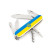 SPARTAN UKRAINE  91мм/12функ/бел /штоп /желт-голуб. с Гербом/желт-голуб.