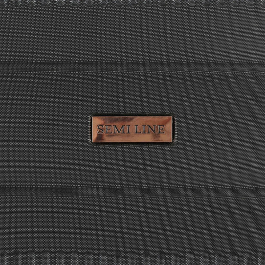 Чемодан Semi Line 24" (M) Black (T5787-2)