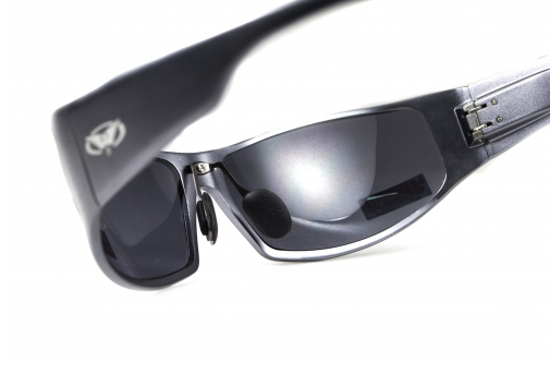 Очки Global Vision BAD-ASS 1 GunMetal (gray) черные в металлической оправе