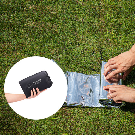 Коврик кемпинговый многофункциональный Naturehike NH20FCD03, 230х260 см, алюминиевая пленка