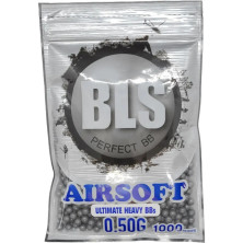 Страйкбольные шарики BLS Ultimateheavy (Stainless) Gray 6 мм 0,50 г 1000 шт