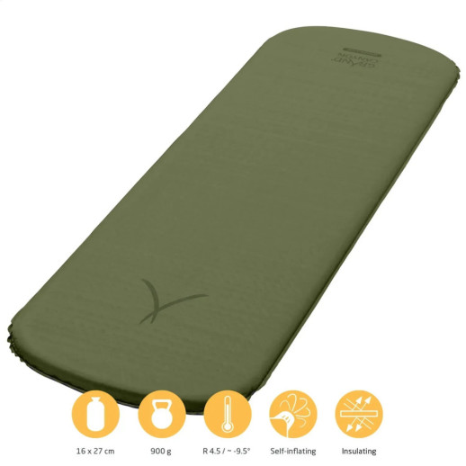 Коврик самонадувающийся Grand Canyon Hattan 5.0 M Nutria Brown (30621621)