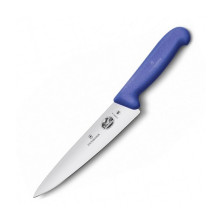 Нож кухонный Victorinox Fibrox Carving разделочный 19 см синий