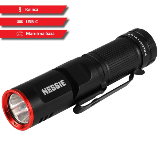 Фонарь тактический Falcon Eye Nessie (500 Lm) Magnetic Rechargeable Type-C (FHH0140)