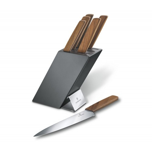 Набор кухонный Victorinox Swiss Modern Cutlery Block 6 шт с подставкой (Vx67186.6)