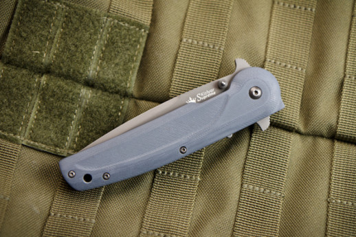 Нож Kizlyar Supreme Biker-X серый титан, сталь D2