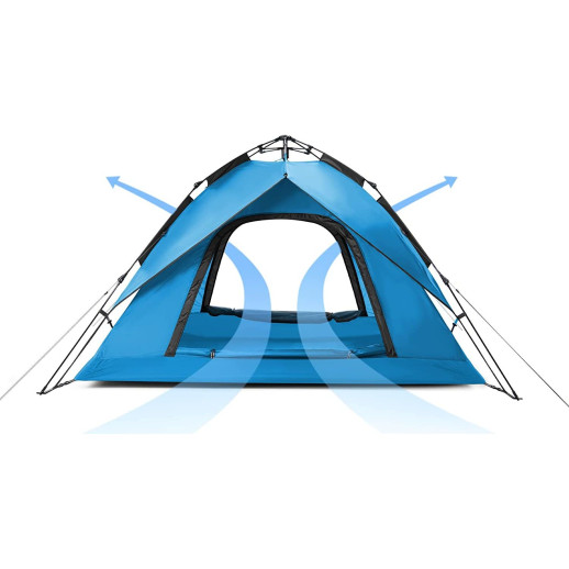 Палатка трехместная автоматическая Naturehike NH21ZP008, голубой