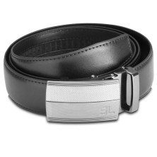 Ремень мужской кожаный Semi Line Black (P8235-0 L)