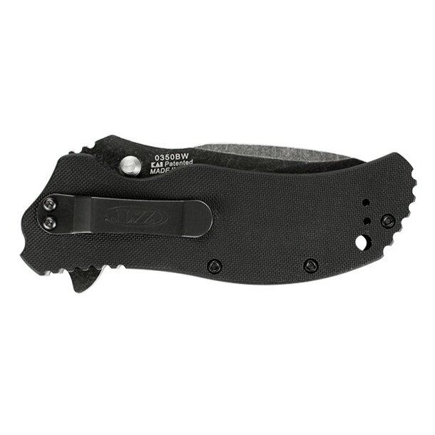 Нож Zero Tolerance folder g-10 black/blackwash, 0350BW