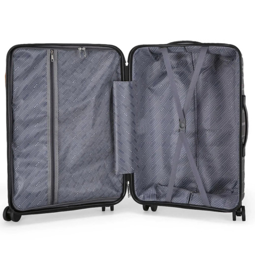 Чемодан Semi Line 24" (M) Black (T5794-2)