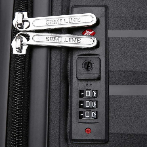 Чемодан Semi Line 24" (M) Black (T5794-2)