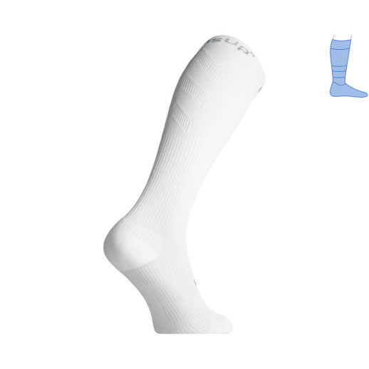 Компрессионные гольфы защитные летние Protector LongDry+ PRO белые S 36-39