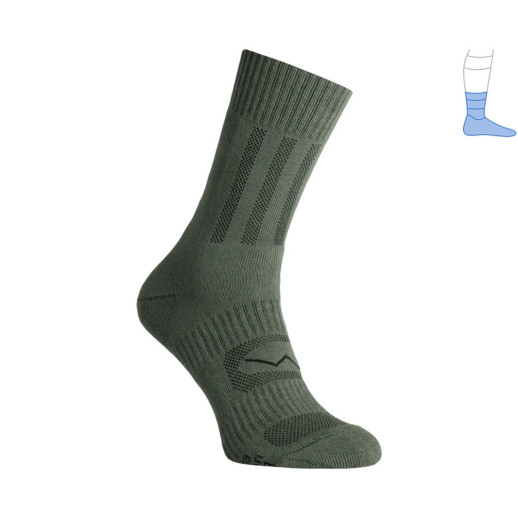 Трекинговые носки Protector Middle демисезонные зеленые M 40-43
