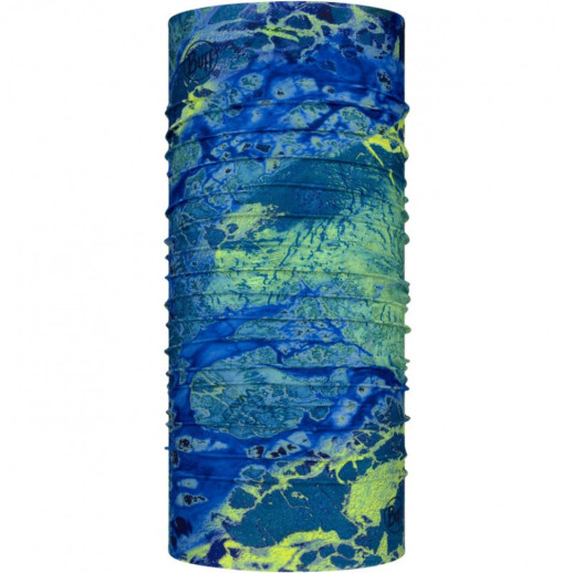 Шарф-труба Buff Coolnet UV+ Realtree Wav3 Blue Yellow