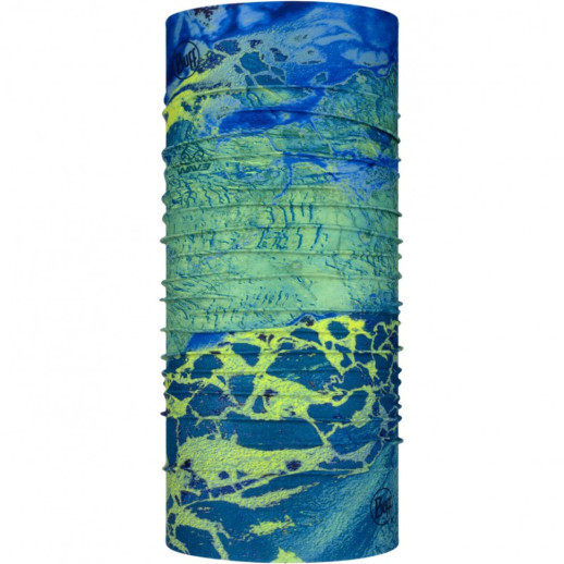 Шарф-труба Buff Coolnet UV+ Realtree Wav3 Blue Yellow