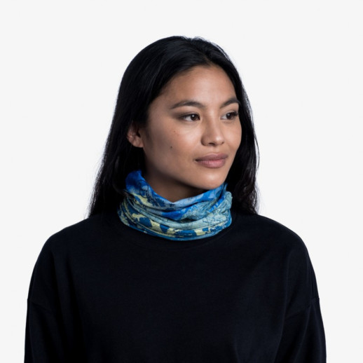 Шарф-труба Buff Coolnet UV+ Realtree Wav3 Blue Yellow