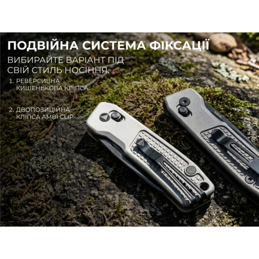 Нож складной карманный SRM Scout (6.9 см) 14C28N / алюминий, серый