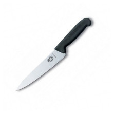 Нож кухонный Victorinox Fibrox Carving разделочный 19 см черный