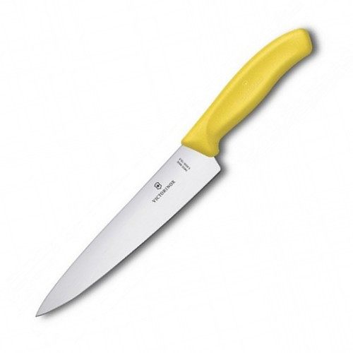 Нож кухонный Victorinox SwissClassic Carving разделочный 19 см желтый