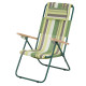 Складное кресло-шезлонг Vitan Ясень, d 20мм (текстилен зеленая полоса)