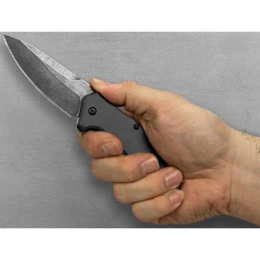 Нож Kershaw Link Gray Aluminium Blackwash (1776GRYBW)