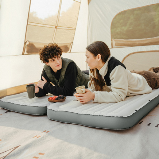Матрас надувной одинарный Naturehike CNK2450WS034, 95 мм, с мешком для надувания, белый