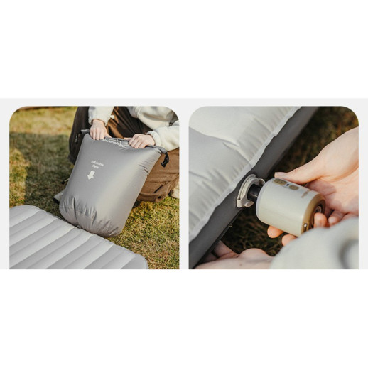 Матрас надувной одинарный Naturehike CNK2450WS034, 95 мм, с мешком для надувания, белый