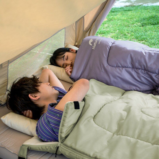Спальник Naturehike H150 NH19S015-D, (18-25°C), p-р L, свeтло-зеленый